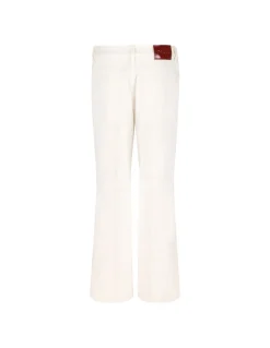 Cropped flared denim jeans