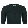 Cropped wool cardigan