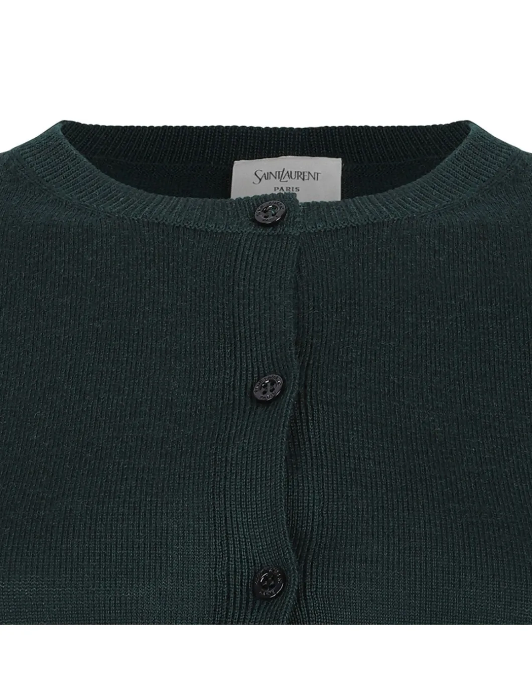 Cropped wool cardigan