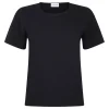 Dark blue viscose blend top