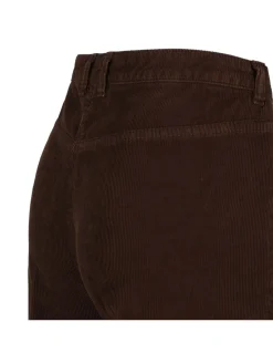 Dark chocolate hue corduroy pants