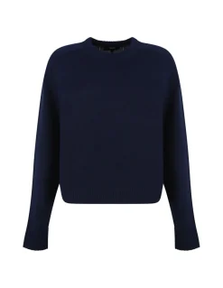 Dark denim hue cashmere sweater