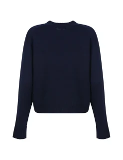 Dark denim hue cashmere sweater