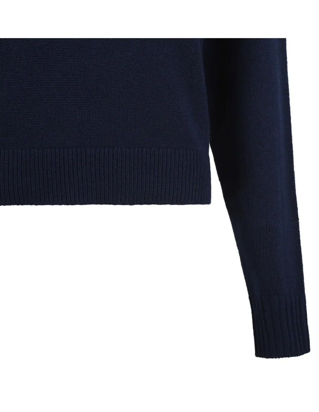 Dark denim hue cashmere sweater