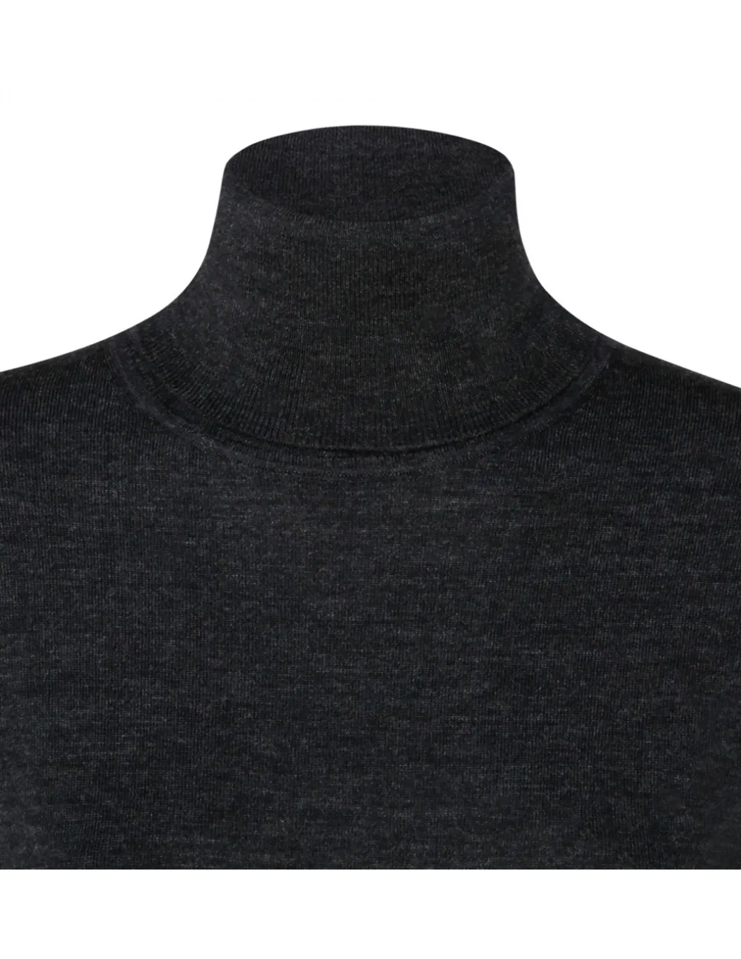 Dark gray knit wool blend dress