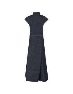 Denim midi dress