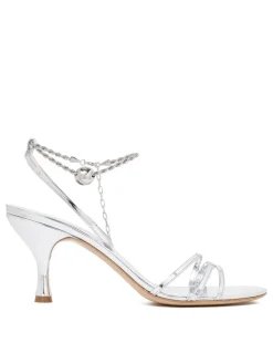 Denise 70 silver sandals