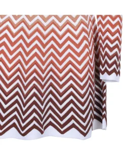 Dégradé chevron motif mini dress