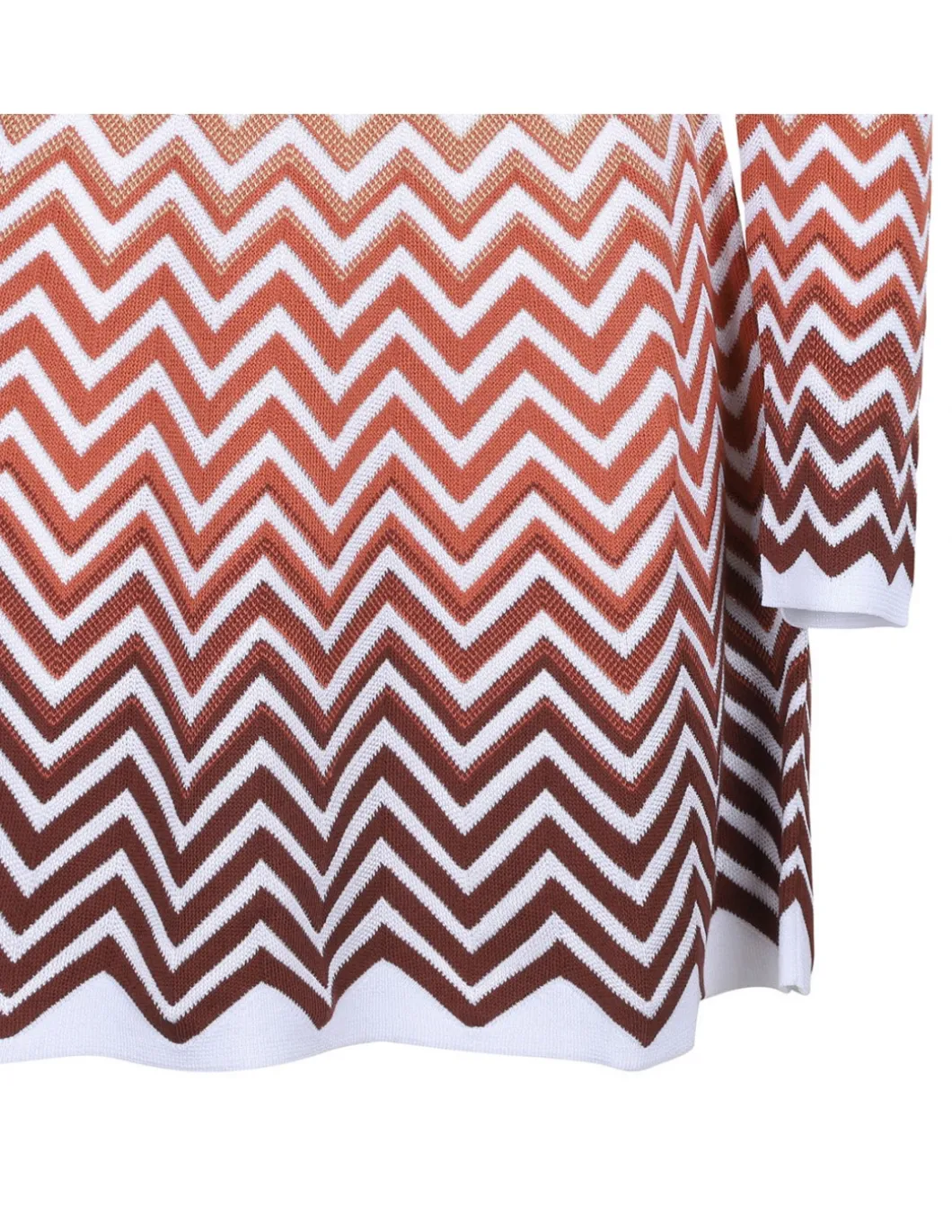 Dégradé chevron motif mini dress