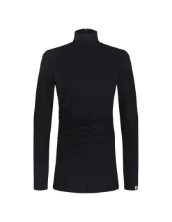 Draped jersey top