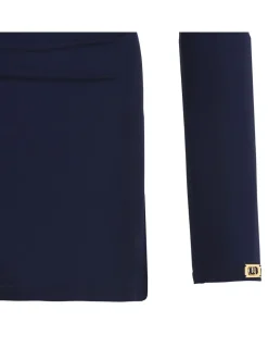 Draped jersey top