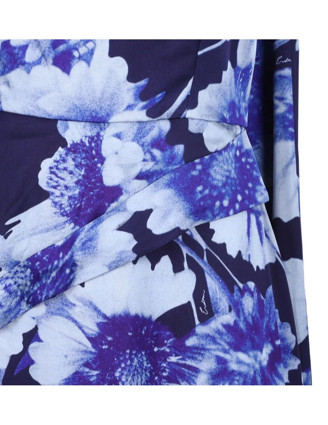 Draped midi cocktail dress