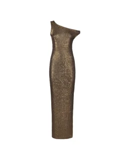 Drop shoulder gown