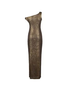 Drop shoulder gown