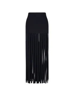 Eclectic fringes skirt