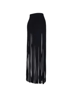 Eclectic fringes skirt