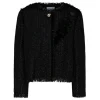 Embroidered cropped jacket