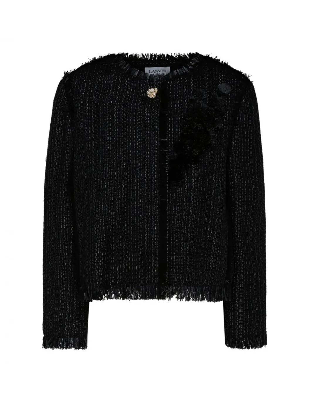 Embroidered cropped jacket