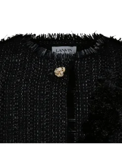 Embroidered cropped jacket