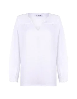 Evy white linen top