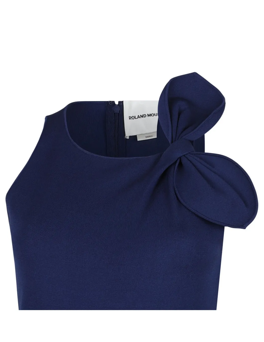 Flat knit bow maxi dress