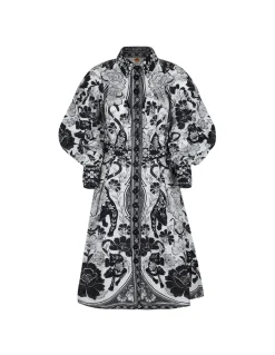 Flower leopards off-white mini dress