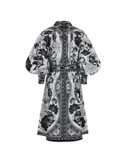 Flower leopards off-white mini dress