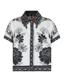 Flower leopards shirt