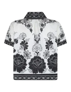 Flower leopards shirt