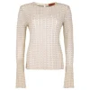 Gold and cream sweater