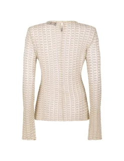 Gold and cream sweater