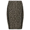 Gold lurex tweed skirt