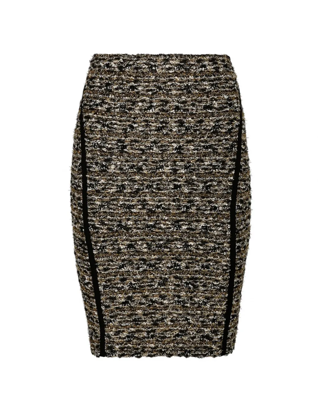 Gold lurex tweed skirt