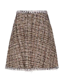 Gold tweed skirt