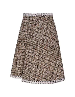 Gold tweed skirt
