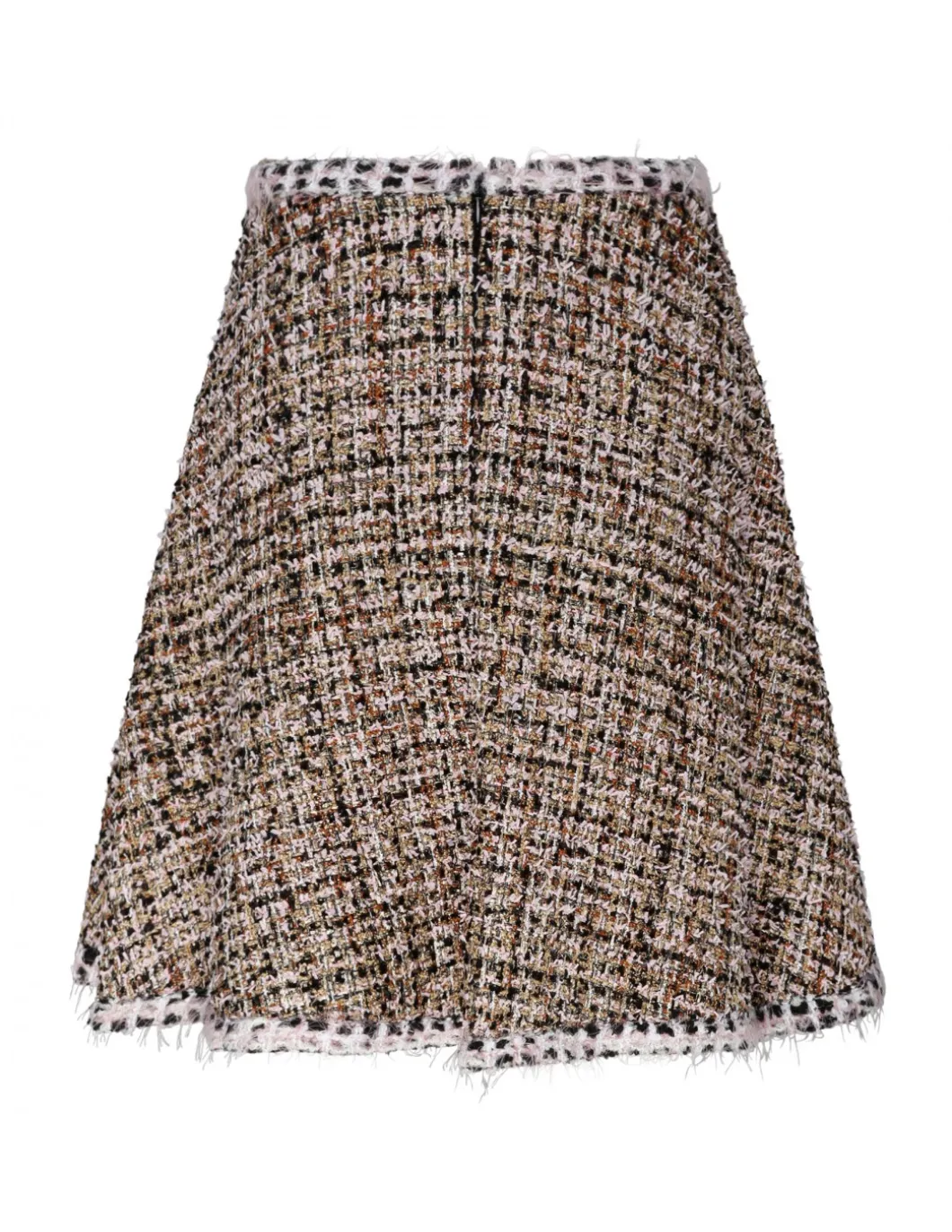 Gold tweed skirt