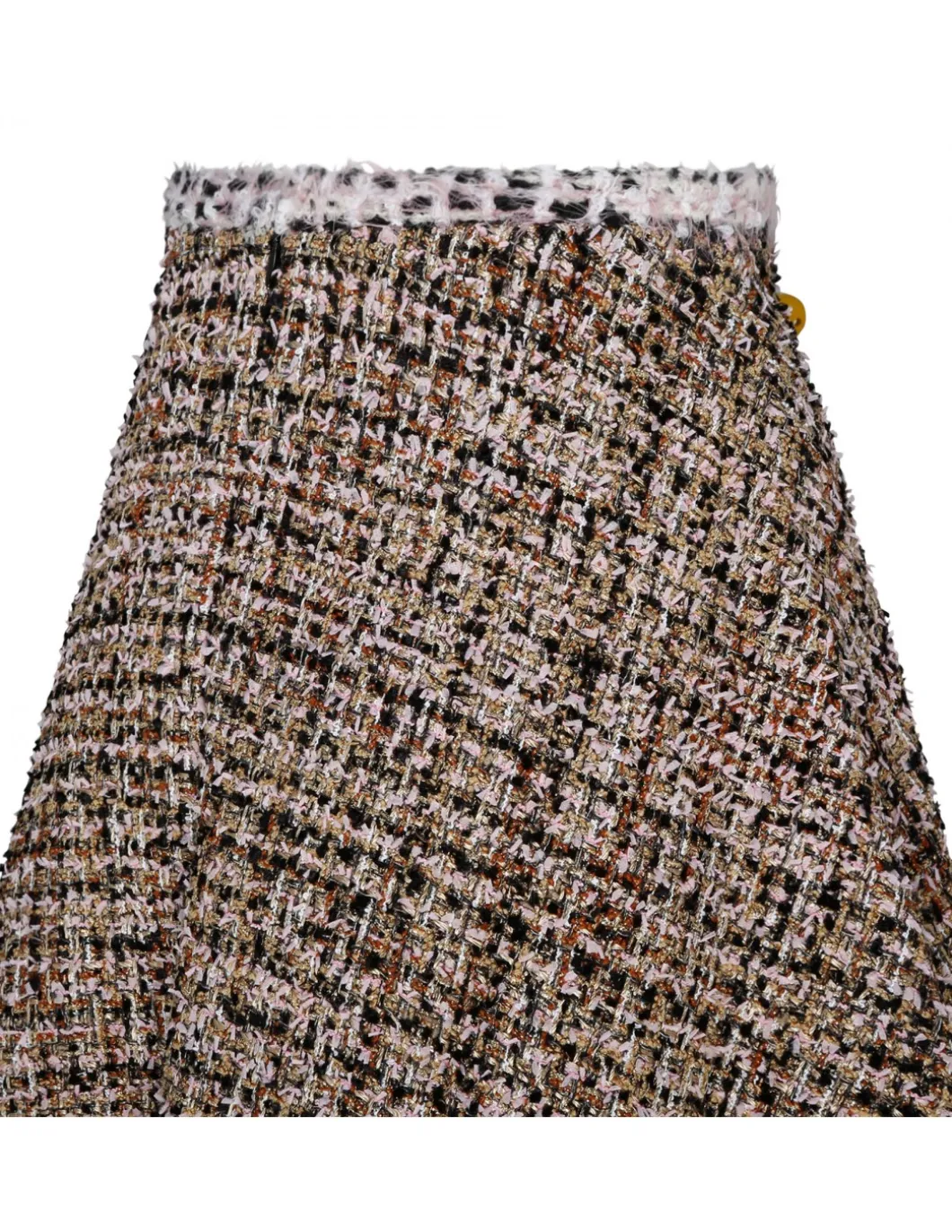 Gold tweed skirt