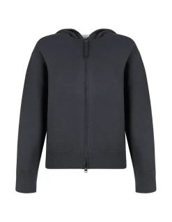 Graphite gray zipped hoodie