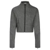 Gray cropped jacket