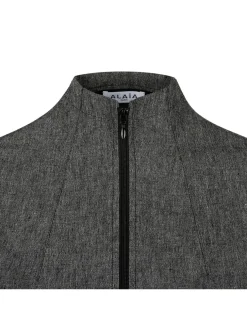 Gray cropped jacket