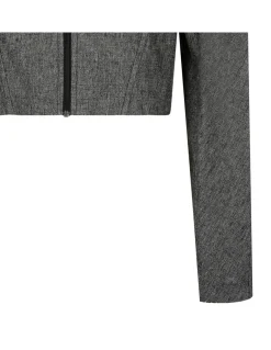Gray cropped jacket