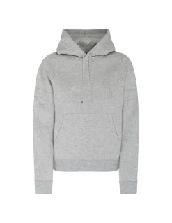 Gray fleece hoodie