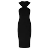 Halterneck knit dress