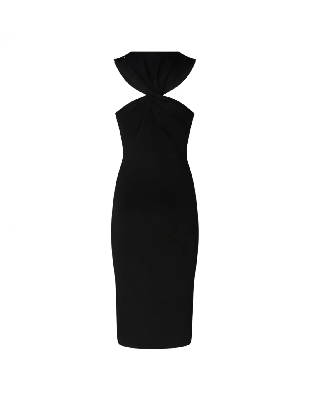 Halterneck knit dress