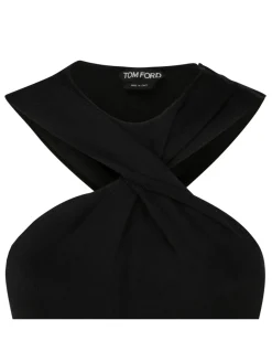 Halterneck knit dress