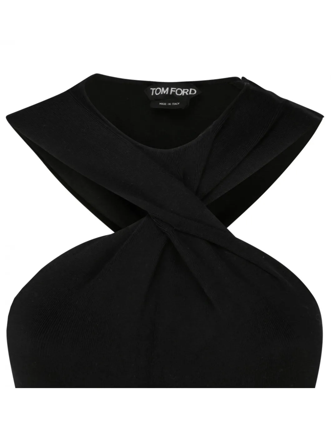 Halterneck knit dress