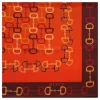 Horsebit silk twill scarf