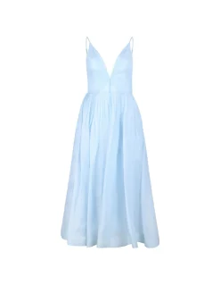 Illuminate V neck midi dress