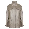 Iridescent linen jacket