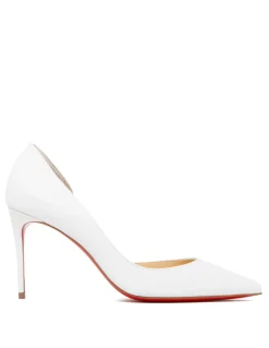 Iriza 85 white nappa pumps